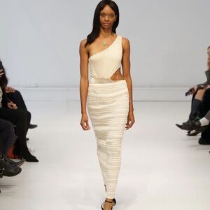 Cream tube skirt or dress